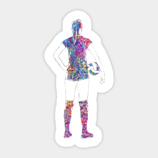 Female Volleyball player Sticker